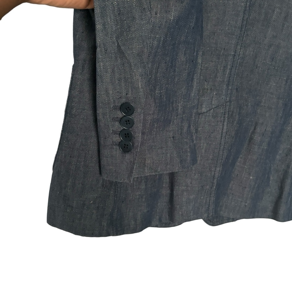 Talbots Linen One Button Jacket 4 - image 3